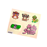 Planche de stickers Milkshake Café